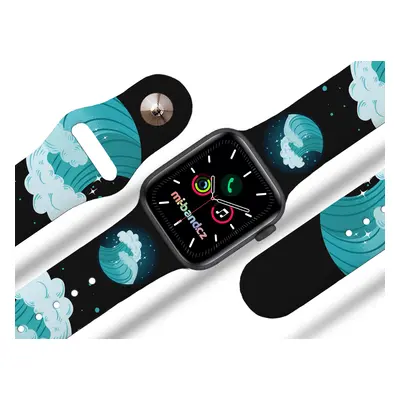 Mi-band.cz Apple watch řemínek Voda Barva: Černá, Rozměr: 38/40/41mm MIBANDCZX02856