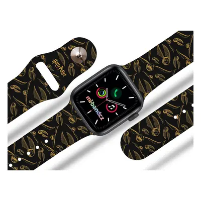 Apple watch řemínek Harry Potter - Zlatonky Rozměr: 42/44/45/49mm, barva pásku: černá