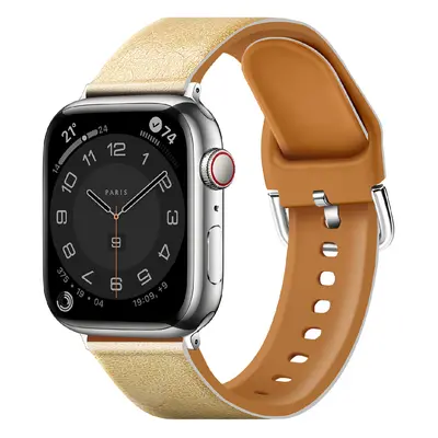 Řemínek z umělé kůže pro Apple Watch 38/40/41mm Barva: Žlutá