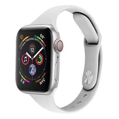 Silikonový tenký řemínek pro Apple Watch 38/40/41mm Barevná varianta: Bílý