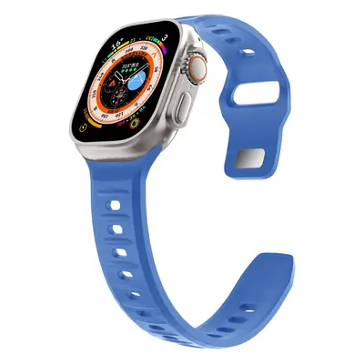 Silikonový vroubkovaný řemínek pro Apple Watch 38/40/41mm Barevná varianta: Modrý