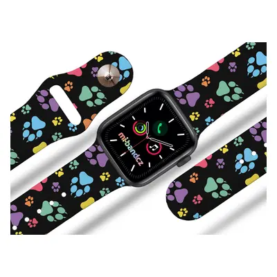 Akce 2+1 Apple watch řemínek Barevné pacičky Barva: Černá, Rozměr: 38/40/41mm MIBANDCZX02856