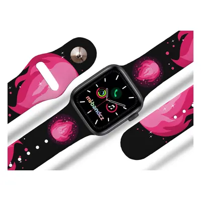 Mi-band.cz Apple watch řemínek Oheň Barva: Černá, Rozměr: 42/44/45/49mm MIBANDCZX02859