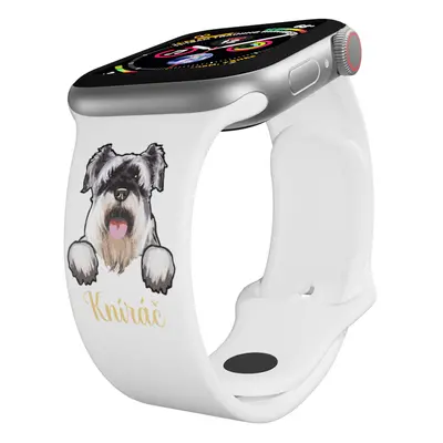 Apple watch řemínek Knírač Rozměr: 38/40/41mm, barva pásku: bílá