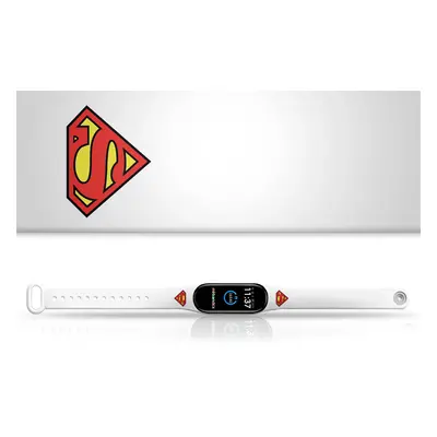 Friends Náhradní náramek Mi band 3/4/5/6/7 Superman - Logo Barevná varianta: Bílá, Pro Přístroj: