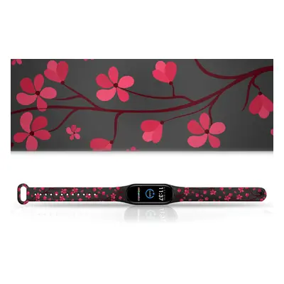 Náhradní náramek Mi band 3/4/5/6/7 Sakura Barva: Vícebarevná, Pro Přístroj: Xiaomi Mi Band 7