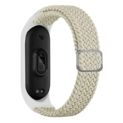 Pletený náhradní náramek Mi Band 3/4/5/6/7 Barva: béžová, Pro Přístroj: Xiaomi Mi band 3/4/5/6/7