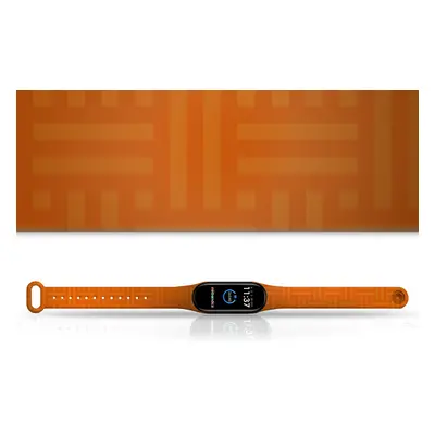 Mi-band.cz Náhradní náramek Mi band 3/4/5/6/7 Oranžový košík Barva: Vícebarevná, Pro Přístroj: X