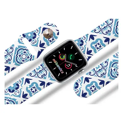 Mi-band.cz Apple watch řemínek Modrý porcelán Rozměr: 42/44/45/49mm MIBANDCZX02887