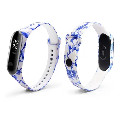 Xiaomi Náhradní náramek Mi Band 3/4 Modré rostliny MIBANDCZX00150