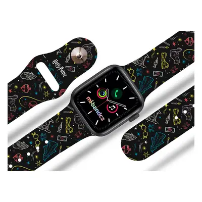 Apple watch řemínek Harry Potter - Harry potter Rozměr: 42/44/45/49mm, barva pásku: černá