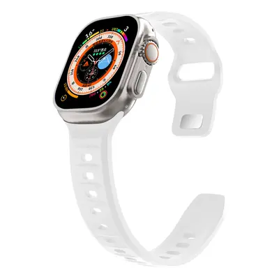 Silikonový vroubkovaný řemínek pro Apple Watch 38/40/41mm Barevná varianta: Bílý