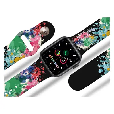 Mi-band.cz Apple watch řemínek Jelen v abstrakci Barva: Černá, Rozměr: 38/40/41mm MIBANDCZX02856