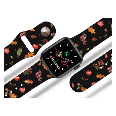 Mi-band.cz Apple watch řemínek Podzimní nadílka Barva: Černá, Rozměr: 42/44/45/49mm MIBANDCZX028