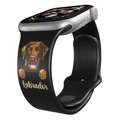 Apple watch řemínek Hnědý labrador Rozměr: 42/44/45/49mm, barva pásku: černá