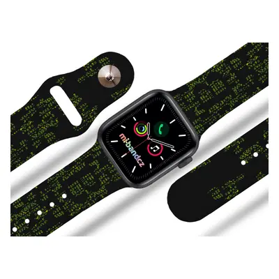 Mi-band.cz Apple watch řemínek Matrix bitcoin Barva: Černá, Rozměr: 38/40/41mm MIBANDCZX02856