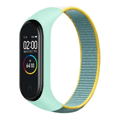 Náhradní náramek Mi band 3/4/5/6/7 SportNylon Barva: Tyrkysovo-Žlutá, Pro Přístroj: Xiaomi Mi ba