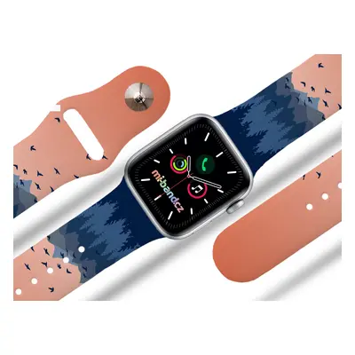 Mi-band.cz Apple watch řemínek Západ slunce na horách Rozměr: 42/44/45/49mm