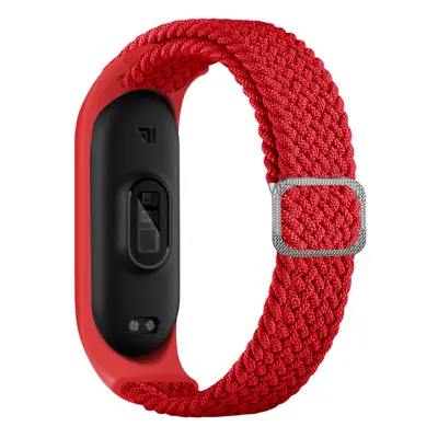 Pletený náhradní náramek Mi Band 3/4/5/6/7 Barva: červený, Pro Přístroj: Xiaomi Mi band 3/4/5/6/