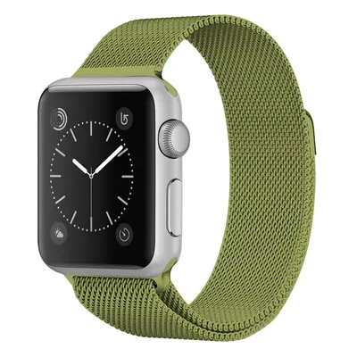 Milánský tah magnetický pro Apple Watch 42/44/45/46/49mm Barevná varianta: Zelená