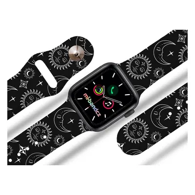 Mi-band.cz Apple watch řemínek Hvězdárna v bílém Barva: Černá, Rozměr: 42/44/45/49mm MIBANDCZX02