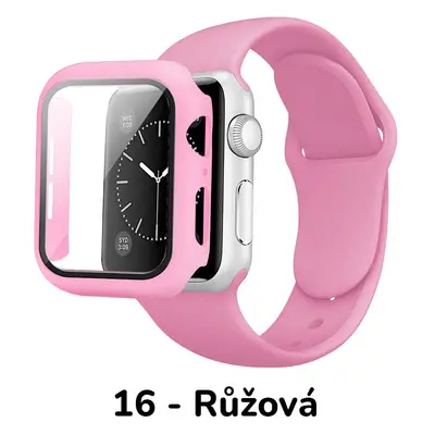 BPE Set 3v1 pro Apple Watch Velikost: 42mm, Barevná varianta: 16 - Růžová, Velikost řemínku: S/M