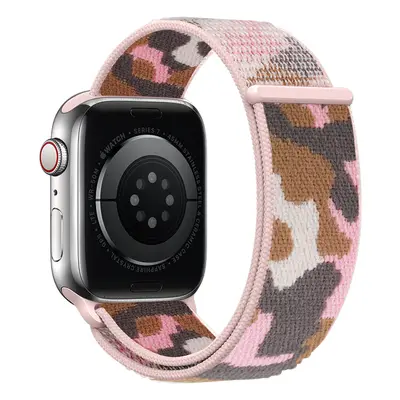 Nylonový řemínek kamufláž pro Apple Watch 38/40/41mm Barevná varianta: Růžová Kamufláž