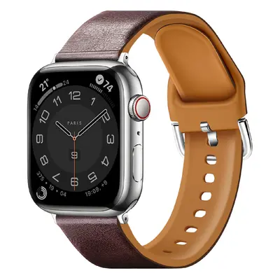 Řemínek z umělé kůže pro Apple Watch 38/40/41mm Barva: Vínová