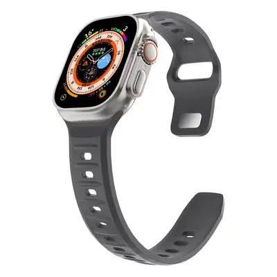 Silikonový vroubkovaný řemínek pro Apple Watch 38/40/41mm Barevná varianta: Tmavě šedý