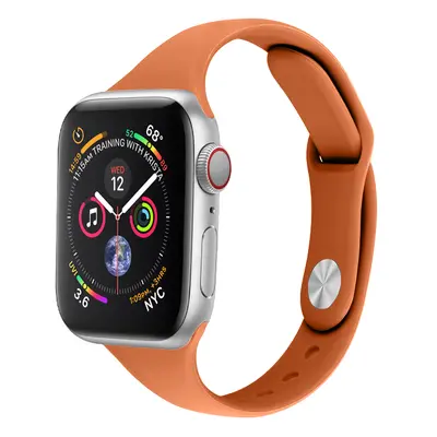 Silikonový tenký řemínek pro Apple Watch 38/40/41mm Barevná varianta: Oranžový