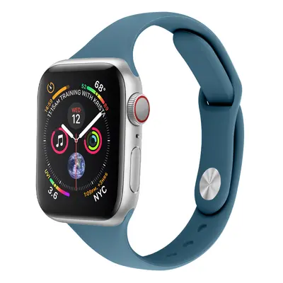 Silikonový tenký řemínek pro Apple Watch 38/40/41mm Barevná varianta: Modrý