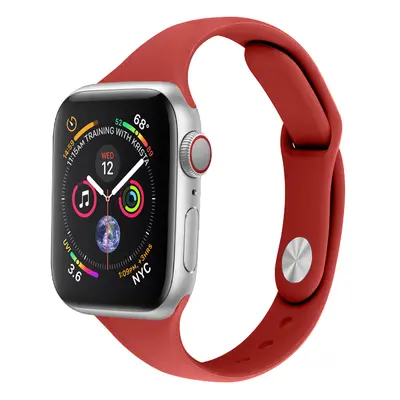 Silikonový tenký řemínek pro Apple Watch 38/40/41mm Barevná varianta: Červený