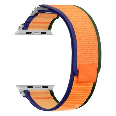 Nylonový řemínek se stahovacím poutkem a sponou pro Apple Watch 38/40/41mm Barva: Oranžovo-modro