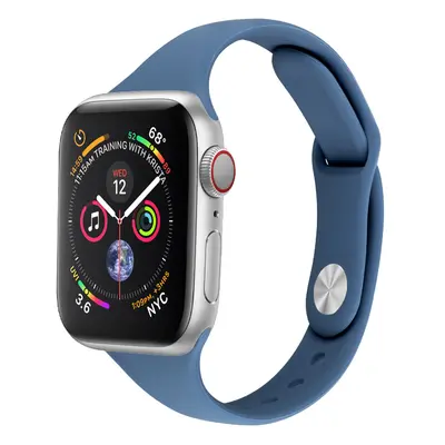 Silikonový tenký řemínek pro Apple Watch 38/40/41mm Barevná varianta: Tmavě Modrý