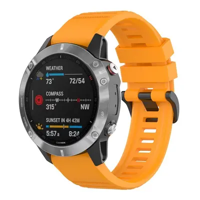 QuickFit silikonový řemínek s přezkou 26mm Barevná varianta: Žluto-Oranžový