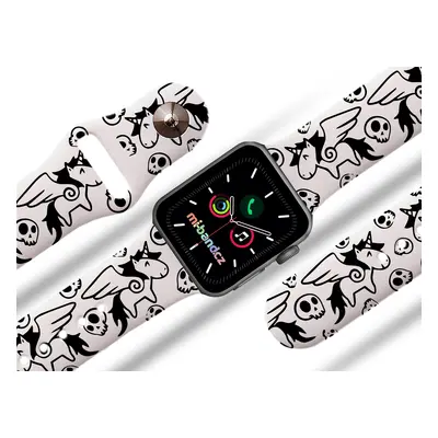 Mi-band.cz Apple watch řemínek Unicorn black Barva: Bílá, Rozměr: 42/44/45/49mm MIBANDCZX02865