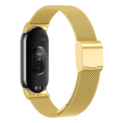 Milánský tah celokovový náhradní náramek Mi band 8/9 Barva: Zlatá, Pro Přístroj: Xiaomi Mi Band 