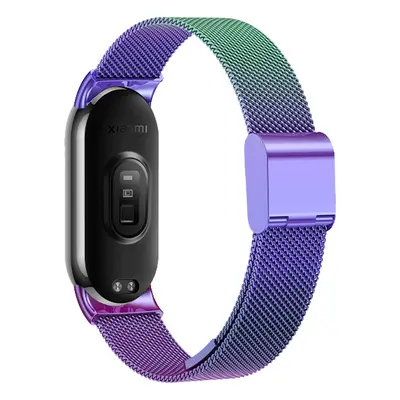 Milánský tah celokovový náhradní náramek Mi band 8/9 Barva: Duhová, Pro Přístroj: Xiaomi Mi Band