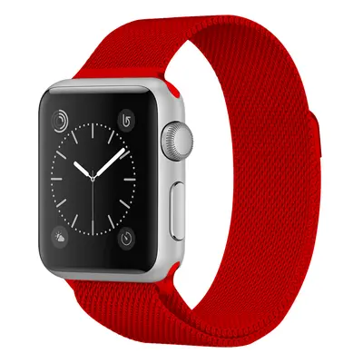 Milánský tah magnetický pro Apple Watch 42/44/45/46/49mm Barevná varianta: Červená