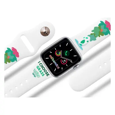 Mi-band.cz Apple watch řemínek Pokemon Rozměr: 42/44/45/49mm, barva pásku: bílá