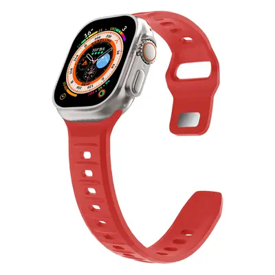 Silikonový vroubkovaný řemínek pro Apple Watch 38/40/41mm Barevná varianta: Červený