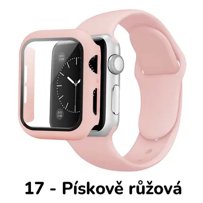 BPE Set 3v1 pro Apple Watch Velikost: 42mm, Barevná varianta: 17 - Pískově Růžová, Velikost řemí