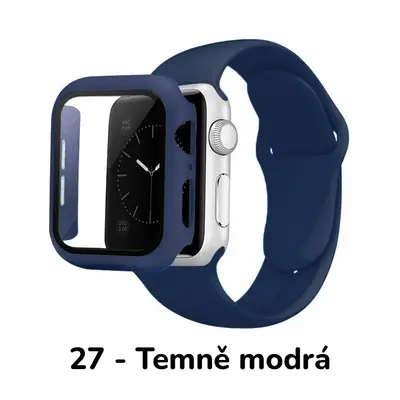 BPE Set 3v1 pro Apple Watch Velikost: 38mm, Barevná varianta: 27 - Temně modrá, Velikost řemínku