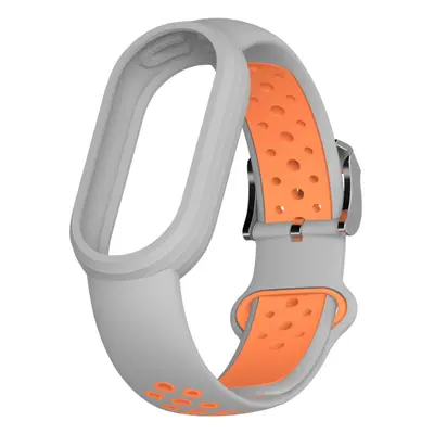 Náhradní náramek Mi band 8/9 EF Barva: Šedo-Oranžová, Pro Přístroj: Xiaomi Mi Band 8/9