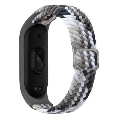 Pletený náhradní náramek Mi Band 3/4/5/6/7 Barva: Šedo-bílo-béžová, Pro Přístroj: Xiaomi Mi band