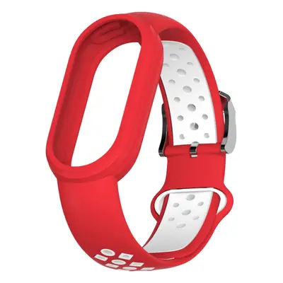 Náhradní náramek Mi band 8/9 EF Barva: Červeno-Bílá, Pro Přístroj: Xiaomi Mi Band 8/9