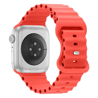 Vroubkovaný řemínek pro Apple Watch 42/44/45/46/49mm Barevná varianta: Červený