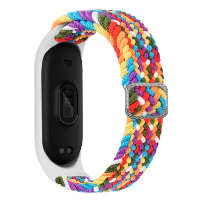 Pletený náhradní náramek Mi Band 3/4/5/6/7 Barva: Duhová, Pro Přístroj: Xiaomi Mi band 3/4/5/6/7