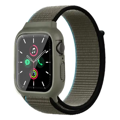 Nylonový set 2v1 pro Apple Watch 42/44/45mm Barevná varianta: Khaki-černo-modrá