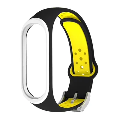 Xiaomi Náhradní náramek Mi band 3/4 EF Barva: Černo-Žluto-Bílá, Pro Přístroj: Xiaomi Mi band 3/4